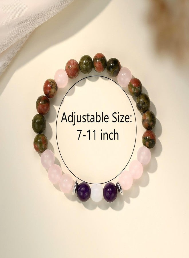 Aesnefe Pregnancy Crystal Bracelet for Women, Natural Gemstone Fertility Jewelry for Expecting Moms, Mom To Be Gifts for 1st Time Mom, Conception IVF Support Gift for Wife Daughter Friends Sister - Image 5